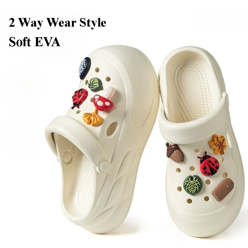 Girl Fashion Street - Women Fashion Clogs DIY Cartoon Charms