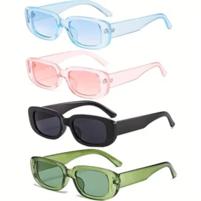 Street Fashion Glasses - 1/4pcs New Small Square Sunglasses Women