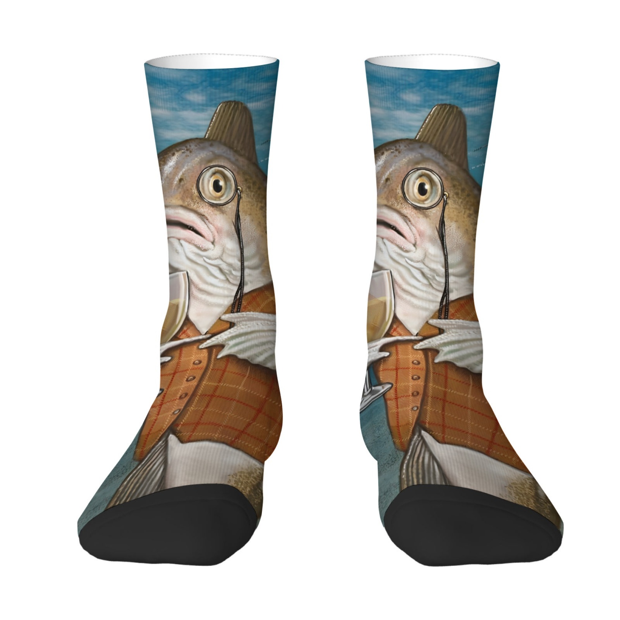 Quirky Street Fashion - Funny and Quirky Fish Print Men's