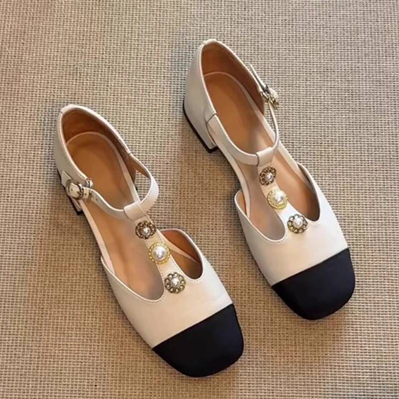 Street Fashion Women - Women Square Toe Heeled Sandals Summer