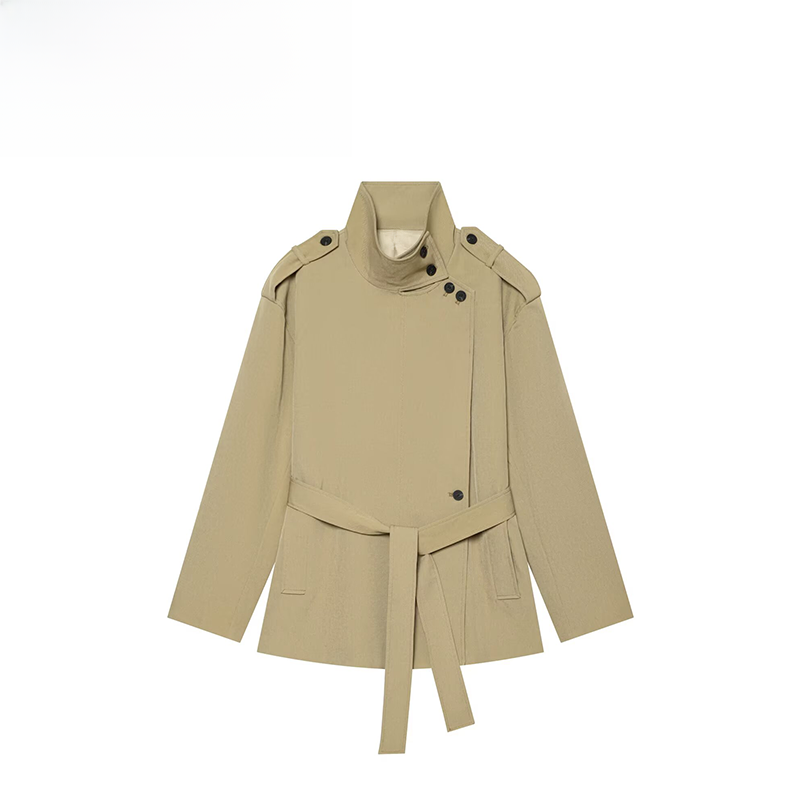 Street Fashion Online - Fashionable Belted Street Style Women's Coat