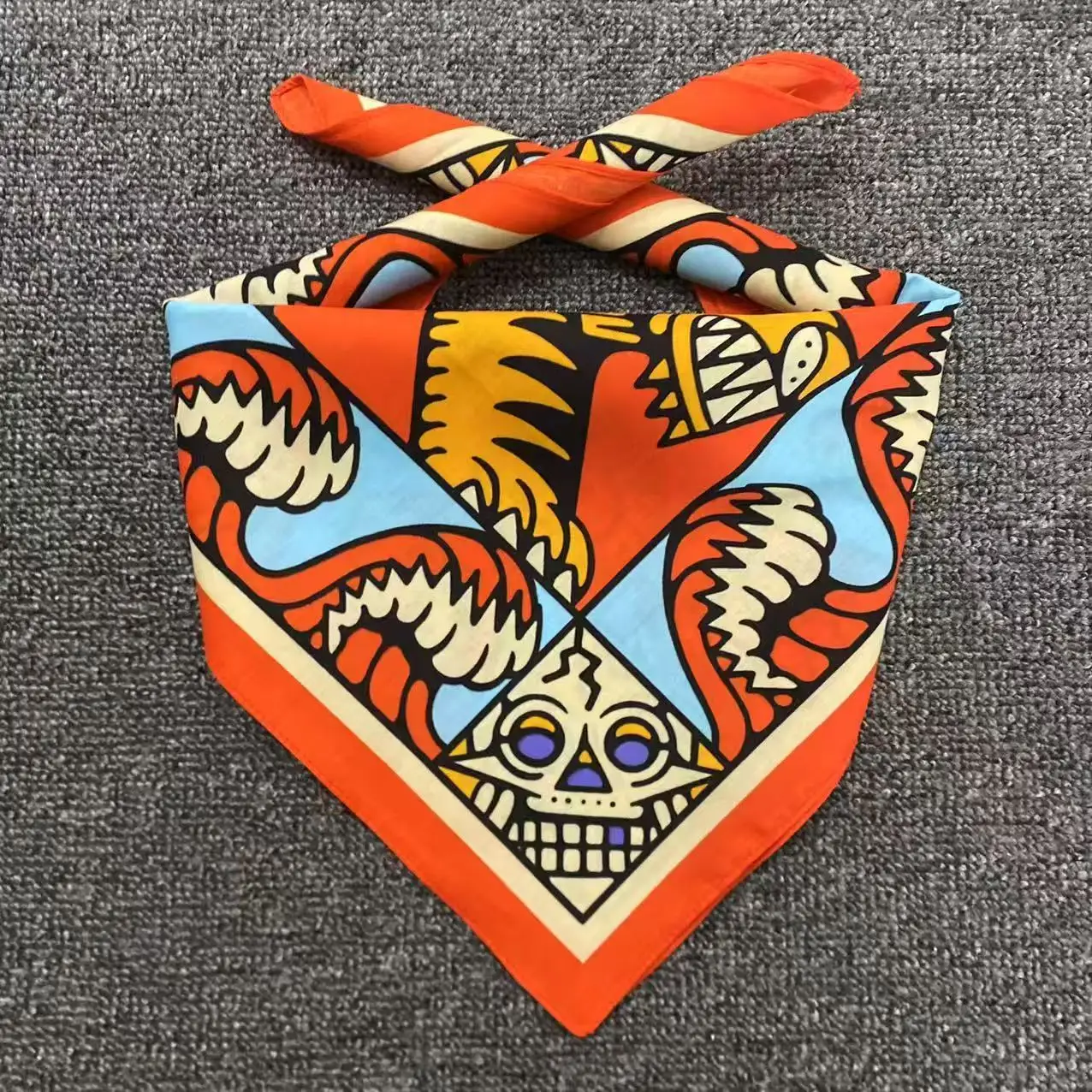 Street Fashion Dance - Digital Printed Retro Bandana Hip-Hop Street
