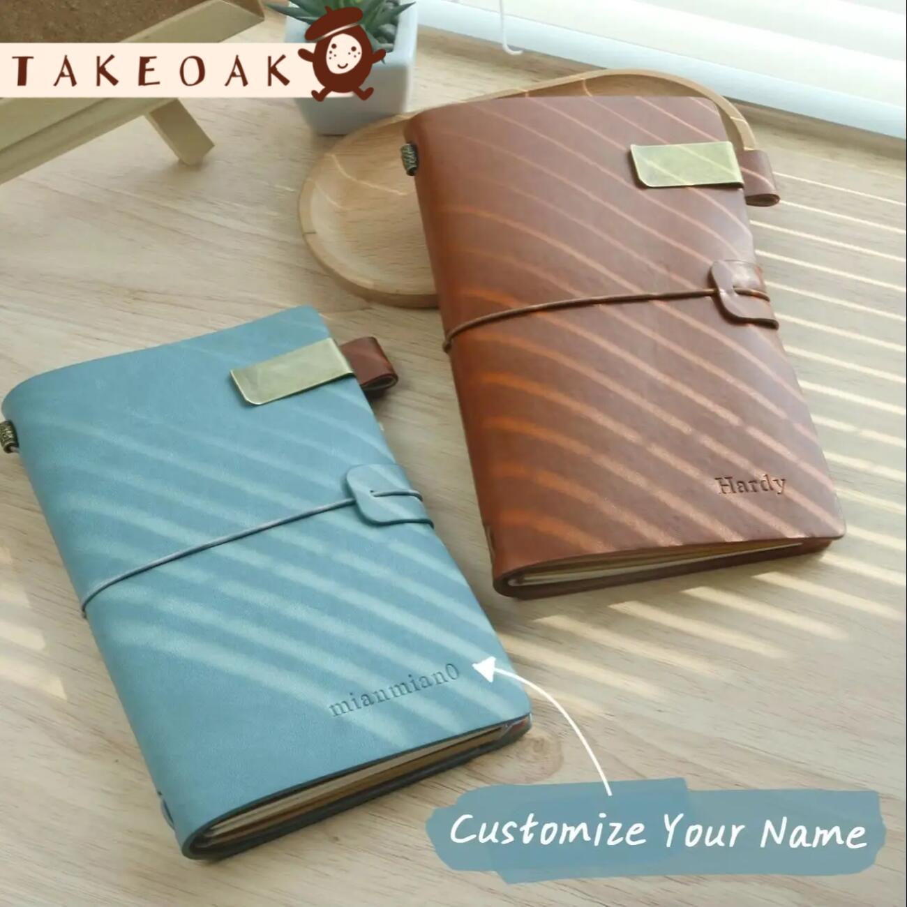 Street Fashion Blog - Customizable Vintage Leather Journal A6 Travel