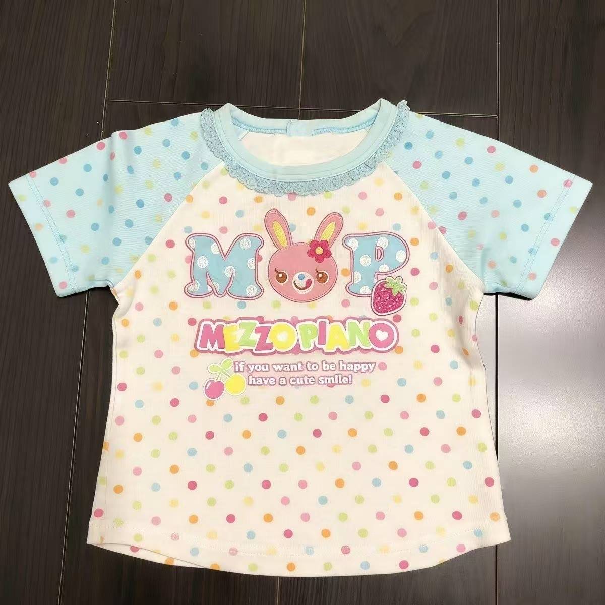Vintage Kawaii Cute Short Slee - Street Fashion Women 评论和价格