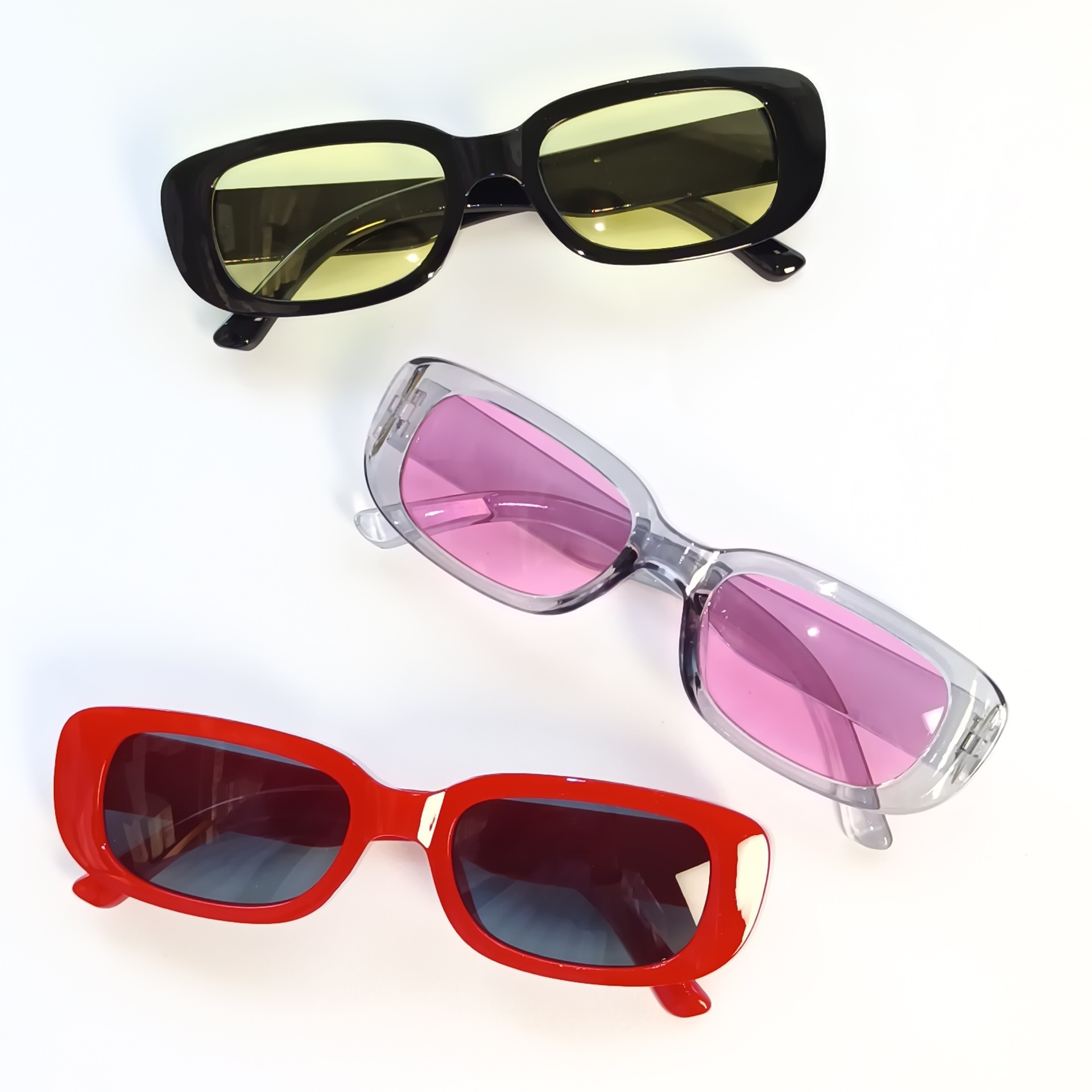 New Small Rectangle Sunglasses - Street Fashion Photo 评论和价格