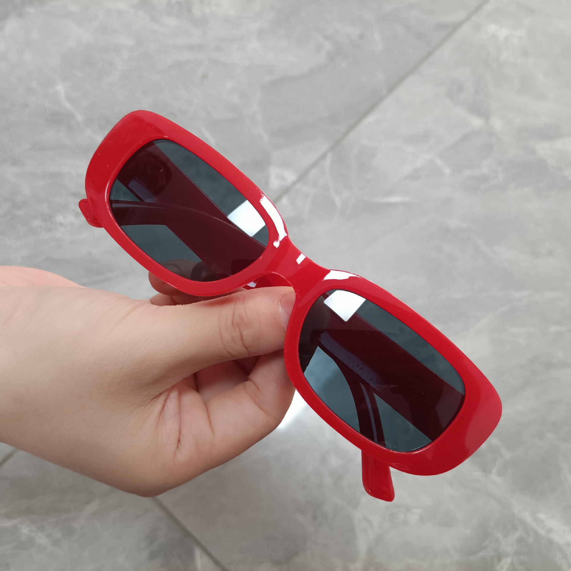 New Small Rectangle Sunglasses - Street Fashion Photo 评论和价格