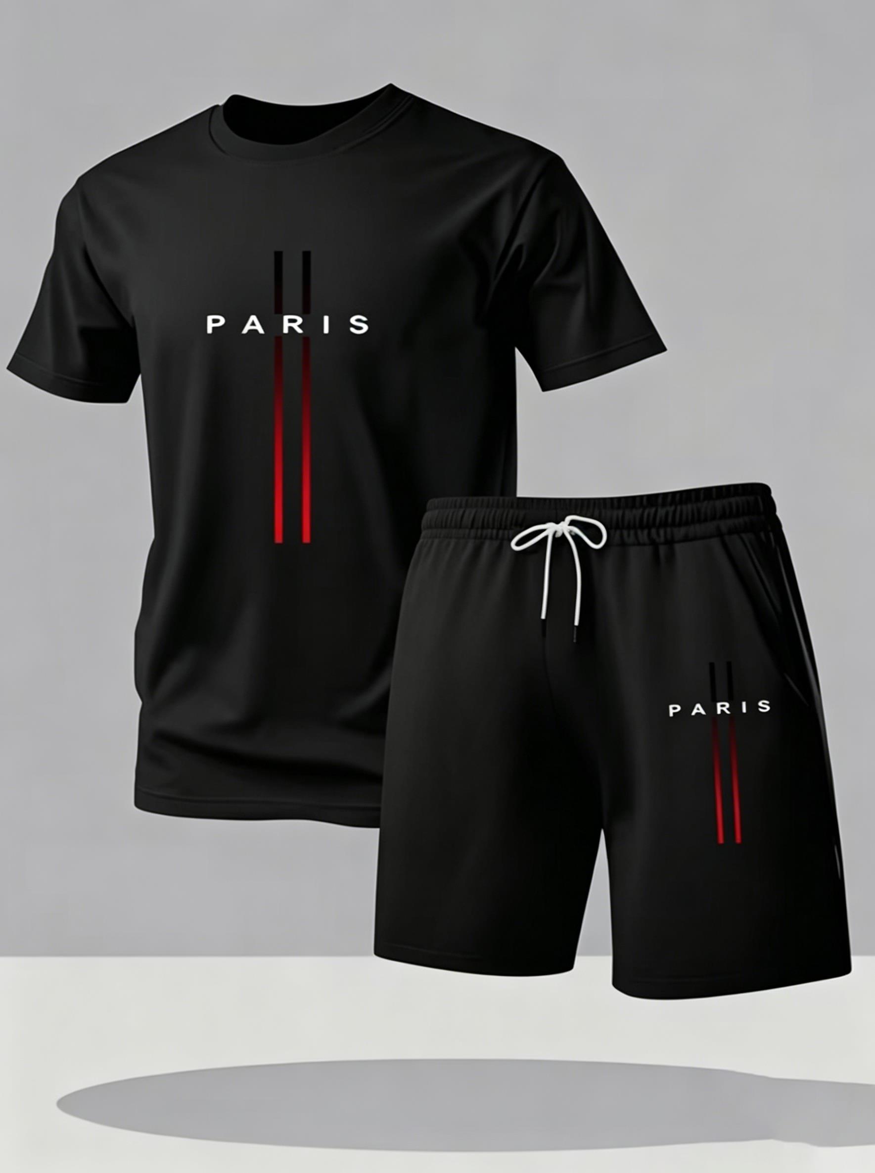 Men Quick Dry 2 Piece Sport Tr - Street Fashion In Paris 评论和价格