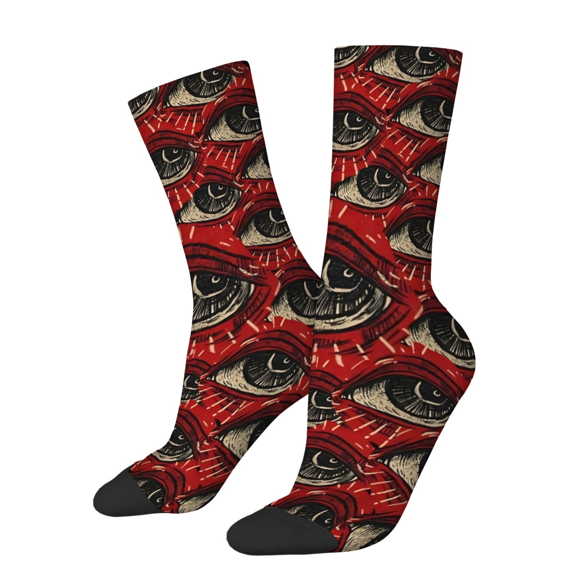 Funny and Scary Eye Print Men' - Quirky Street Fashion 评论和价格