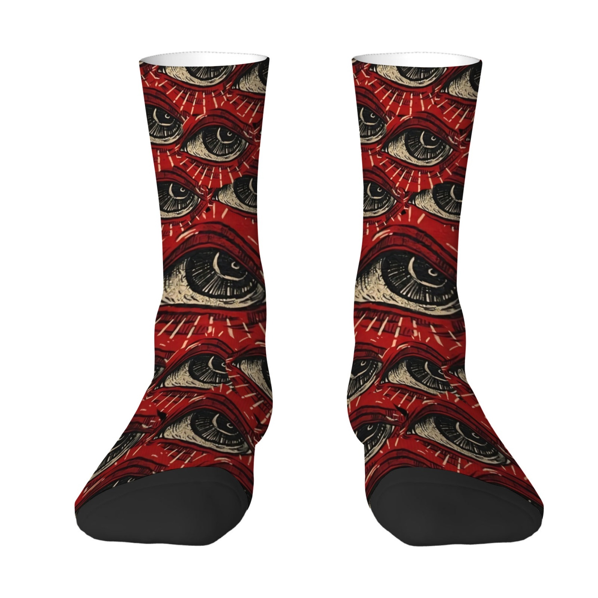 Funny and Scary Eye Print Men' - Quirky Street Fashion 评论和价格