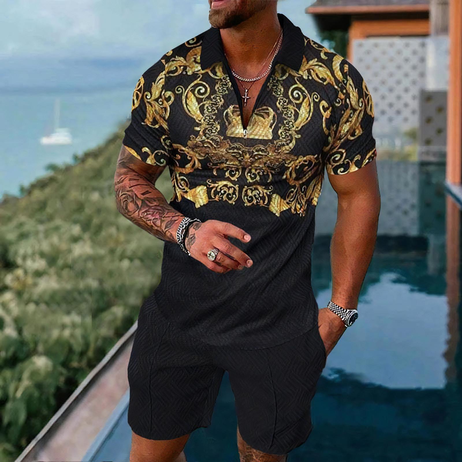 Men's Polo Shirts Short Sleeve - Street Fashion Outfit For Men 评论和价格