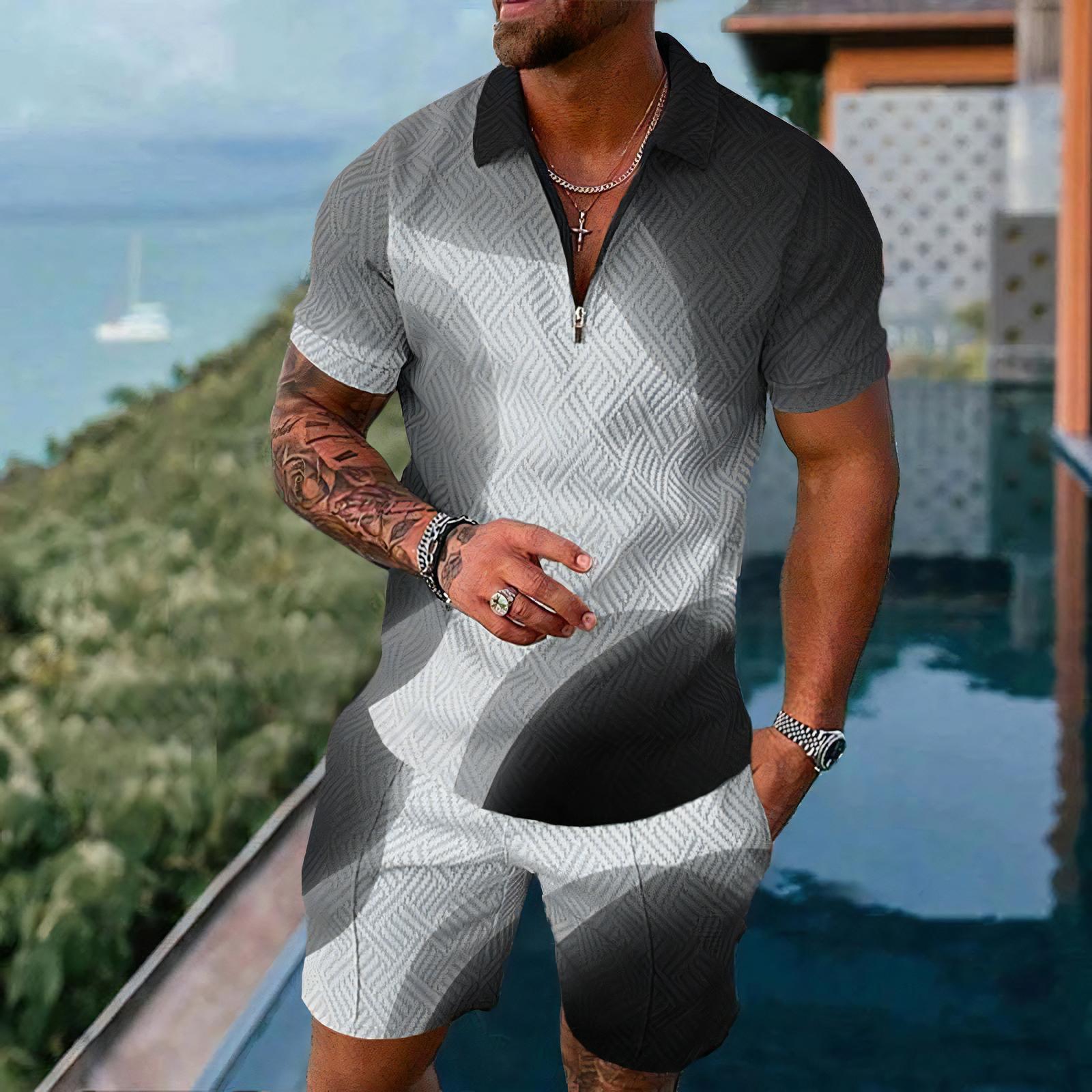 Men's Polo Shirts Short Sleeve - Street Fashion Outfit For Men 评论和价格