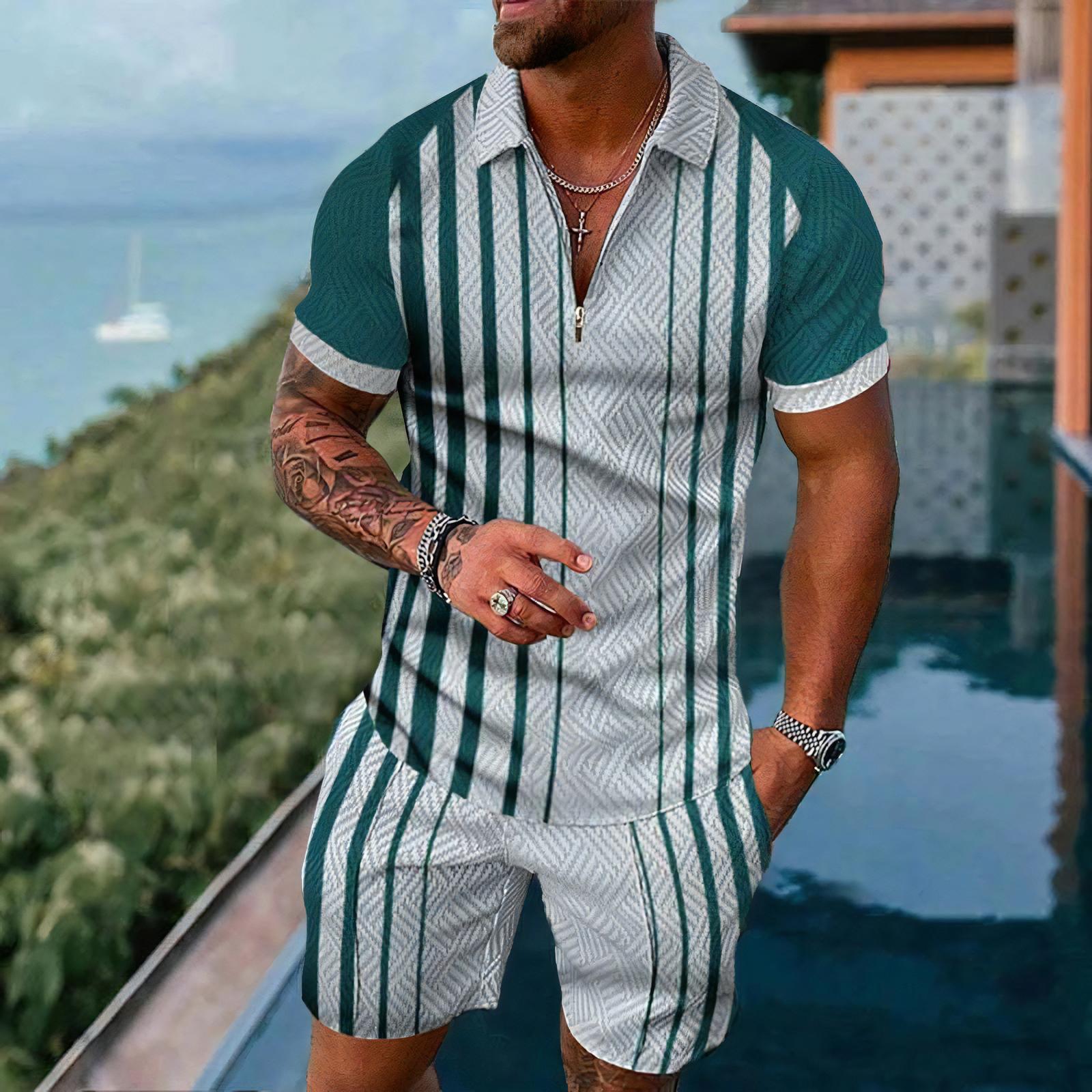 Men's Polo Shirts Short Sleeve - Street Fashion Outfit For Men 评论和价格