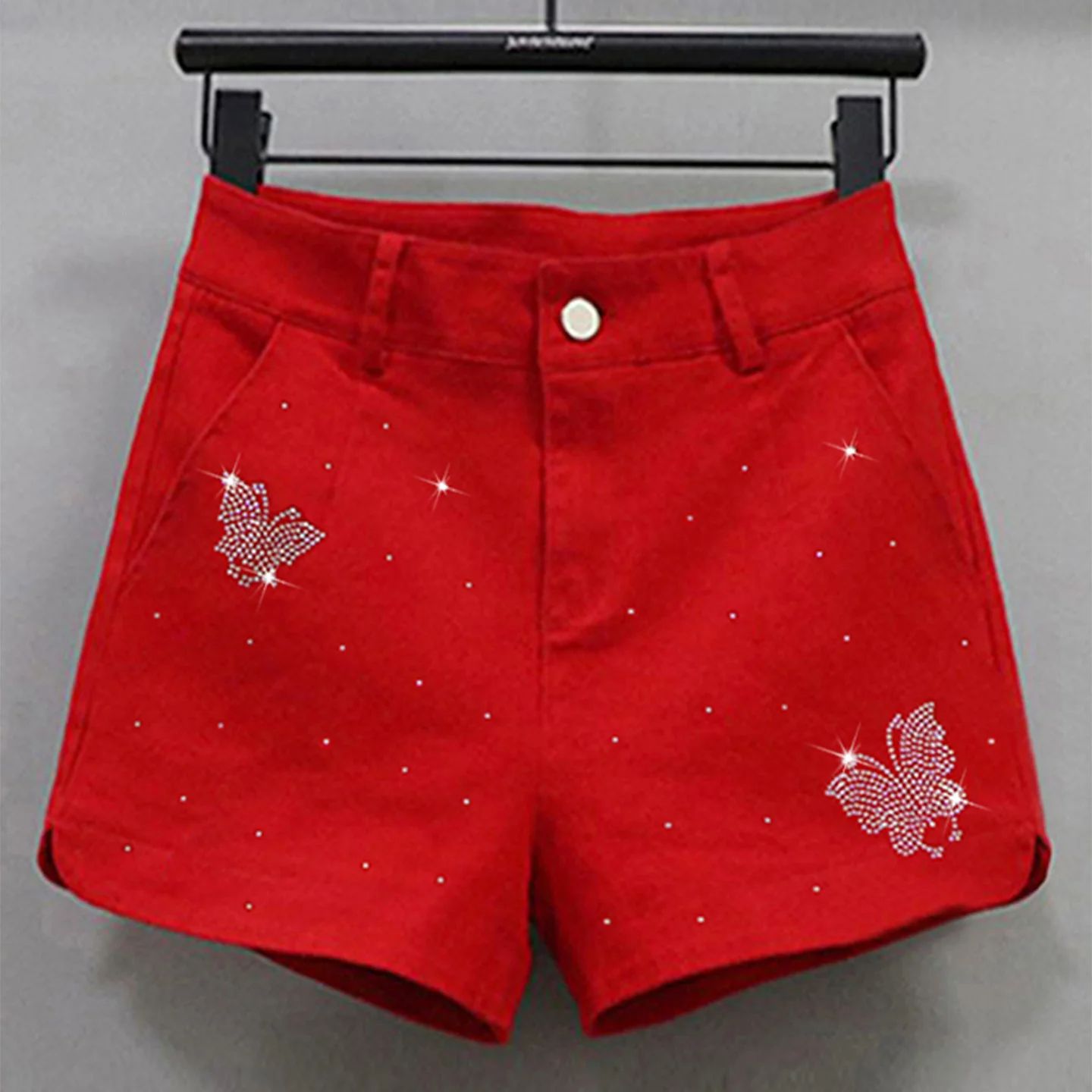 Fashion Butterfly Rhinestone D - Girl Fashion Street 评论和价格