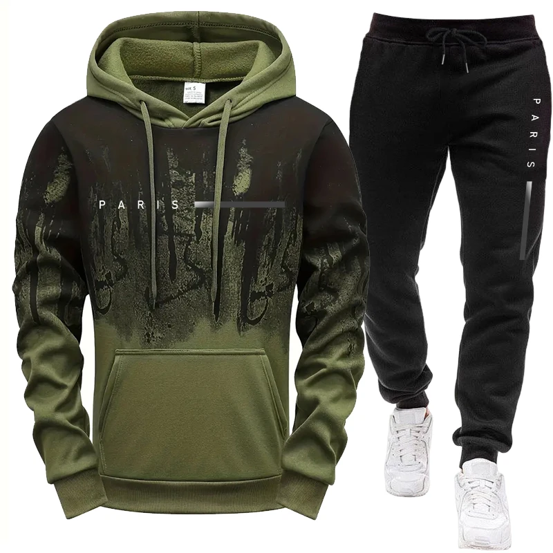 Men's Set/Hoodie/Pants Paris N - Street Fashion In Paris 评论和价格