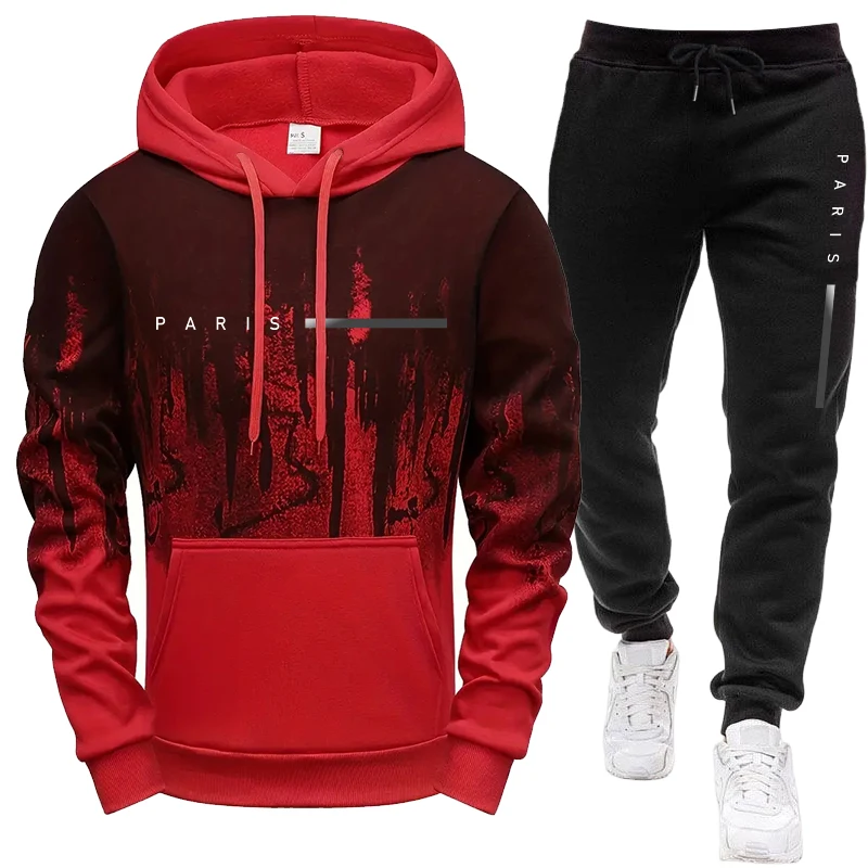 Men's Set/Hoodie/Pants Paris N - Street Fashion In Paris 评论和价格