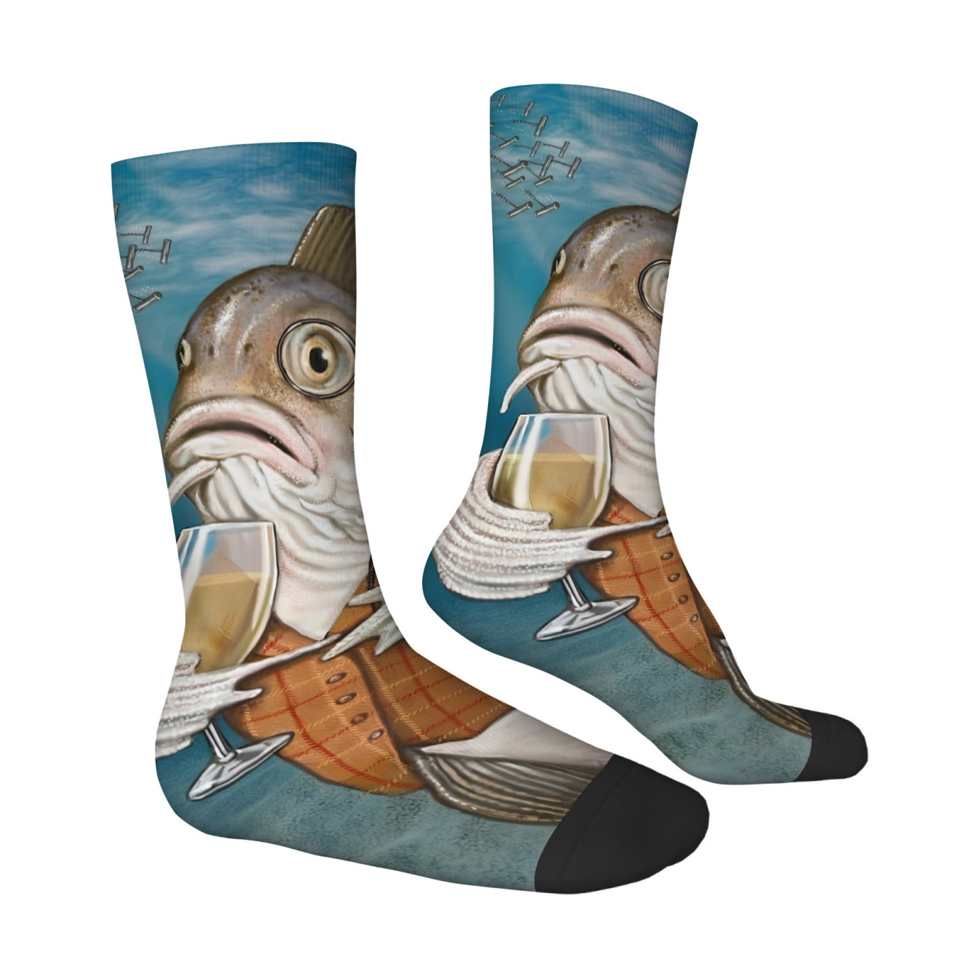 Funny and Quirky Fish Print Me - Quirky Street Fashion 评论和价格