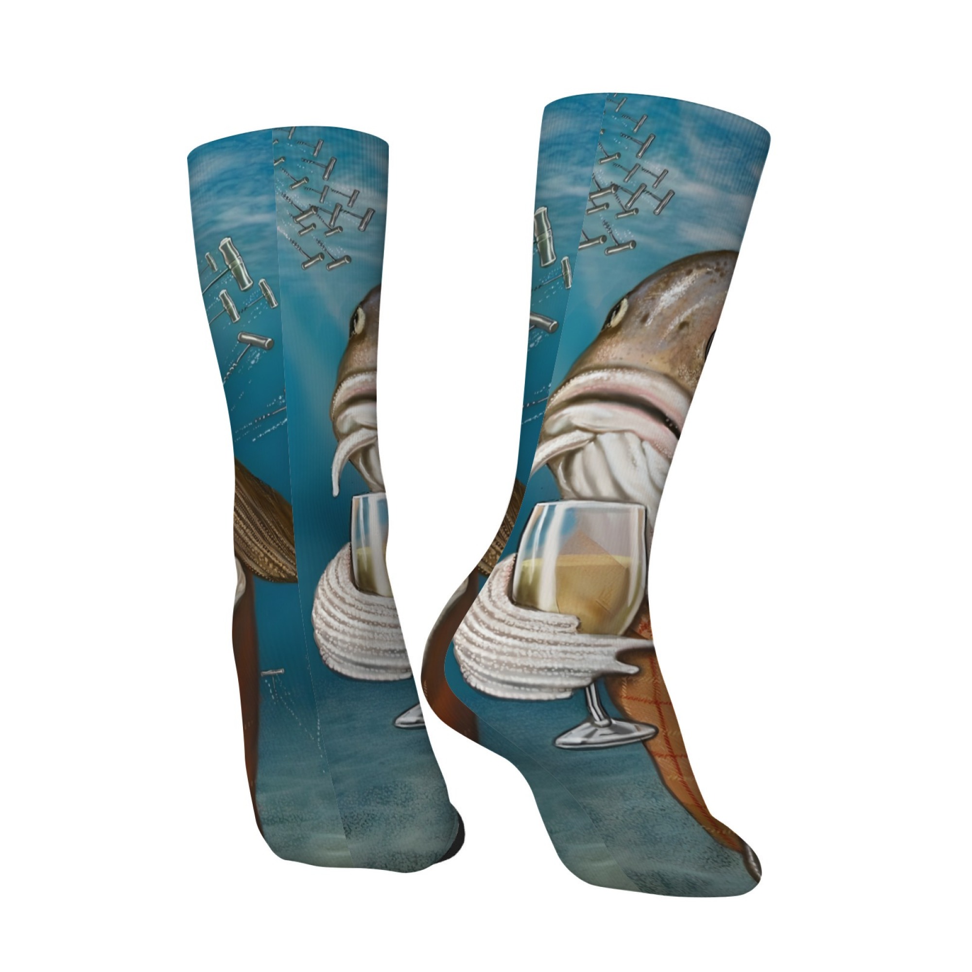 Funny and Quirky Fish Print Me - Quirky Street Fashion 评论和价格