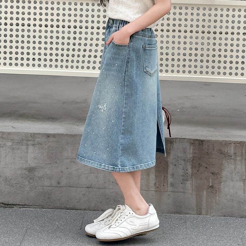 Kids Child Fashion Long Denim  - Girl Fashion Street 评论和价格