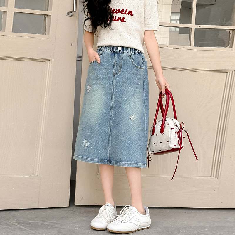 Kids Child Fashion Long Denim  - Girl Fashion Street 评论和价格