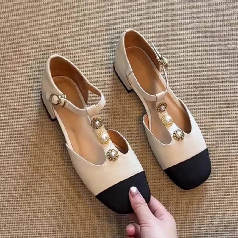 Women Square Toe Heeled Sandal - Street Fashion Women 评论和价格