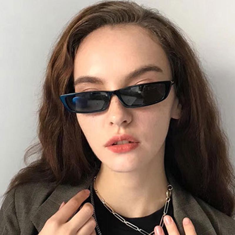 Small Rectangle Sunglasses Fas - Street Fashion Glasses 评论和价格