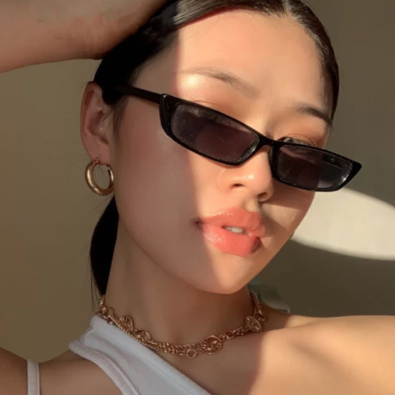 Small Rectangle Sunglasses Fas - Street Fashion Glasses 评论和价格