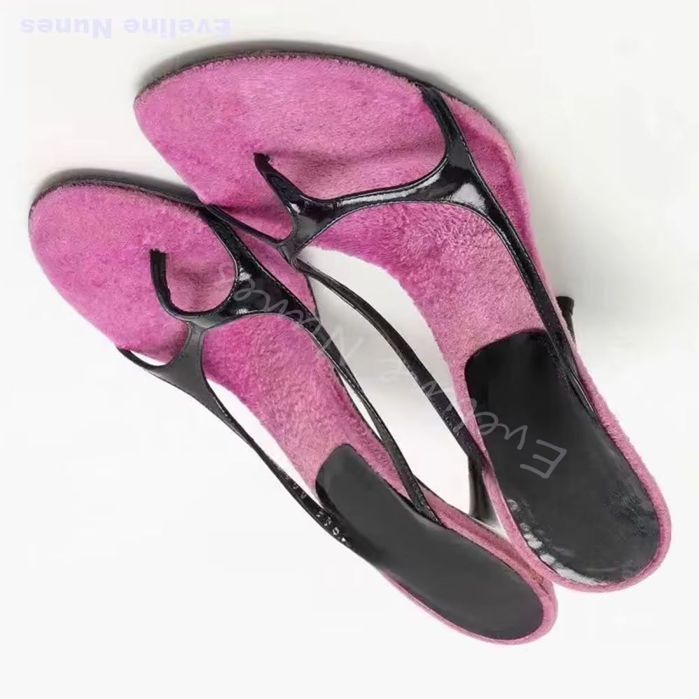 Y2K Pink Fur Lined Mule Flip F - Street Fashion Online 评论和价格